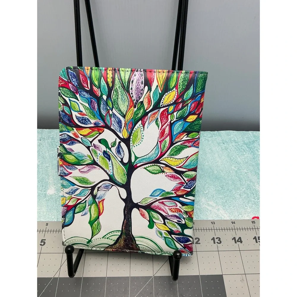 HoYiXi Universal 6-7 inch E-Reader Case Tree of Life Multicolor Folio Cover